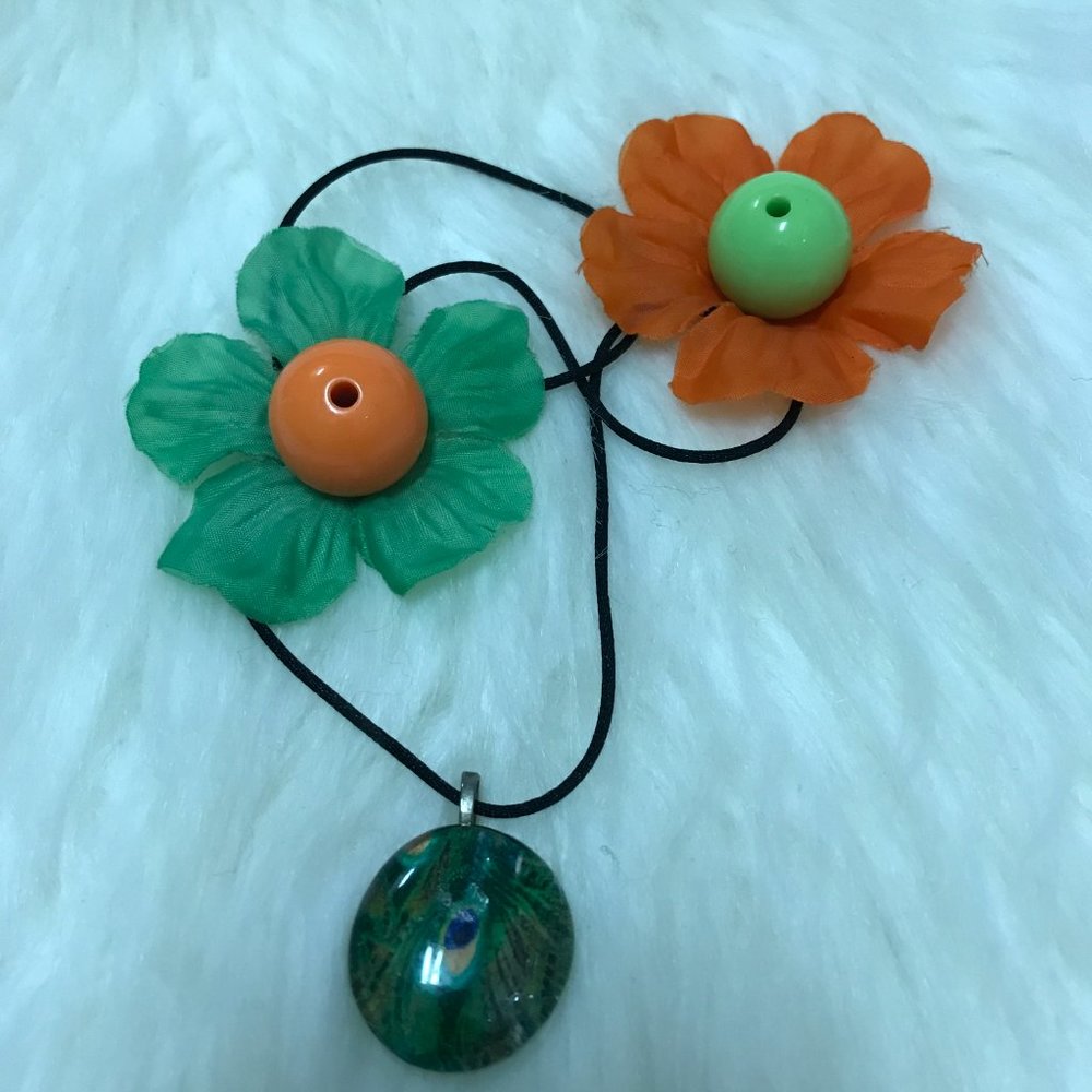 Peacock Exclusive Rare Unique Vintage Rare Unique One of a Kind Handmade Necklac